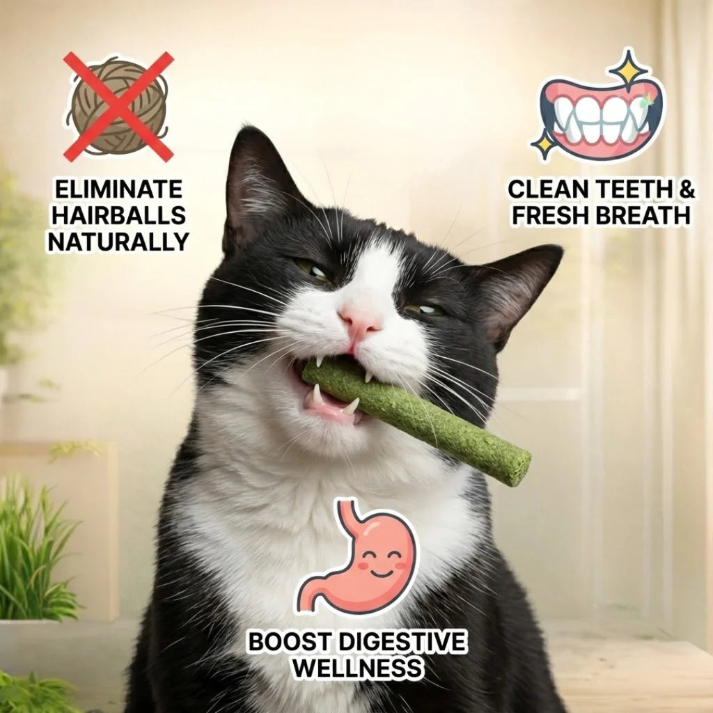 All Natural Cat Grass Chewing Sticks