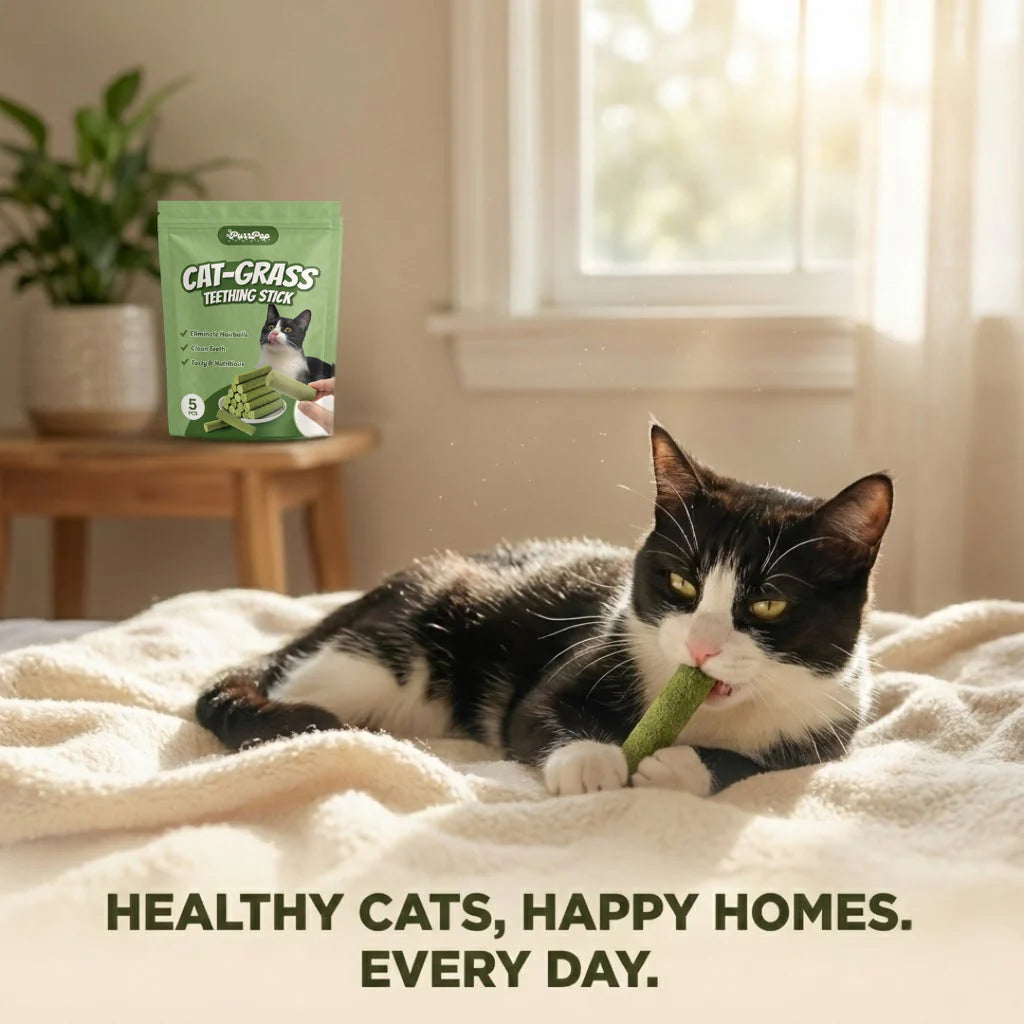 All Natural Cat Grass Chewing Sticks