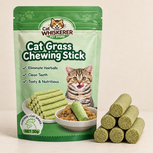 Cat Whiskerer™ All Natural Cat Grass Chewing Sticks