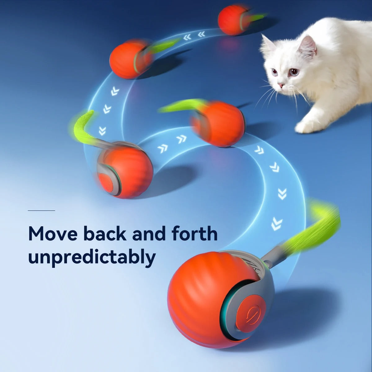 SpeedyTail - Interactive Rechargable Cat Ball Toy