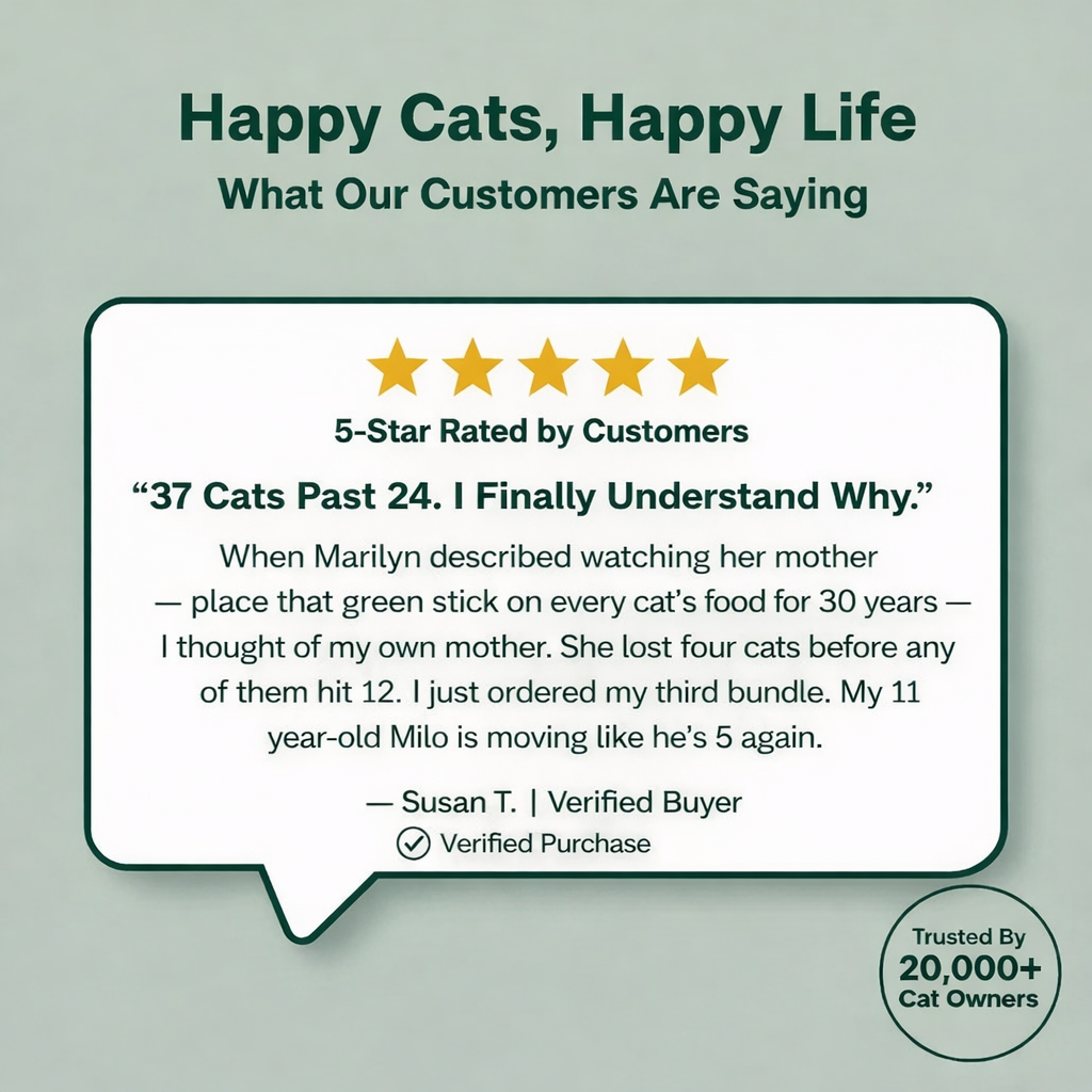 Cat Whiskerer™ All Natural Cat Grass Chewing Sticks
