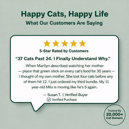 Cat Whiskerer™ All Natural Cat Grass Chewing Sticks