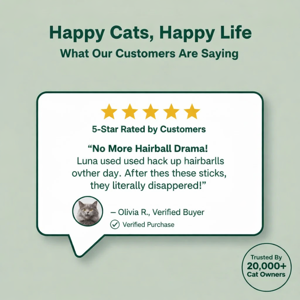 Cat Whiskerer™ All Natural Cat Grass Chewing Sticks