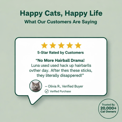 Cat Whiskerer™ All Natural Cat Grass Chewing Sticks