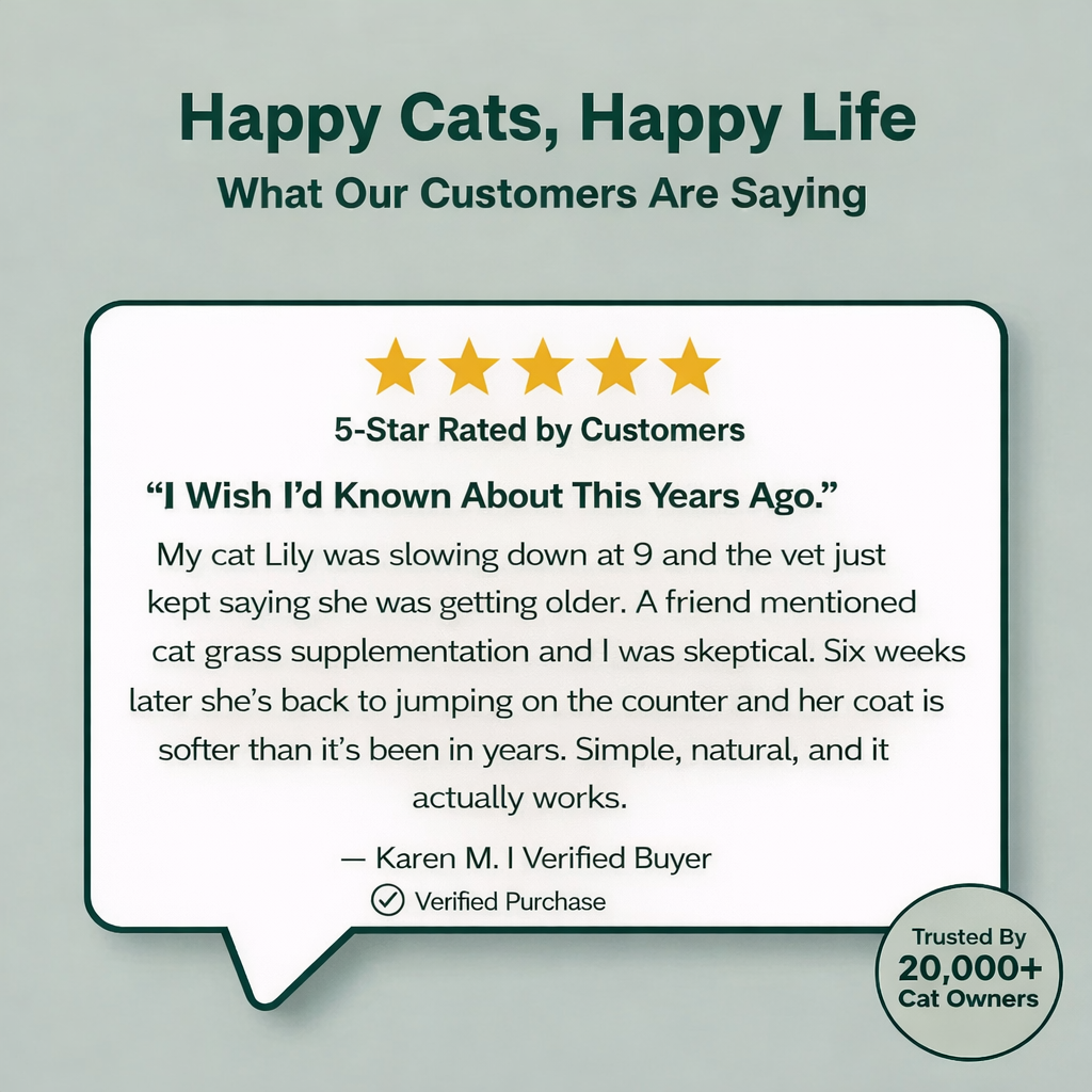 Cat Whiskerer™ All Natural Cat Grass Chewing Sticks